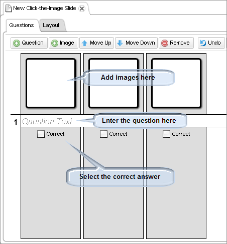 Creating a click-the-image learning activity