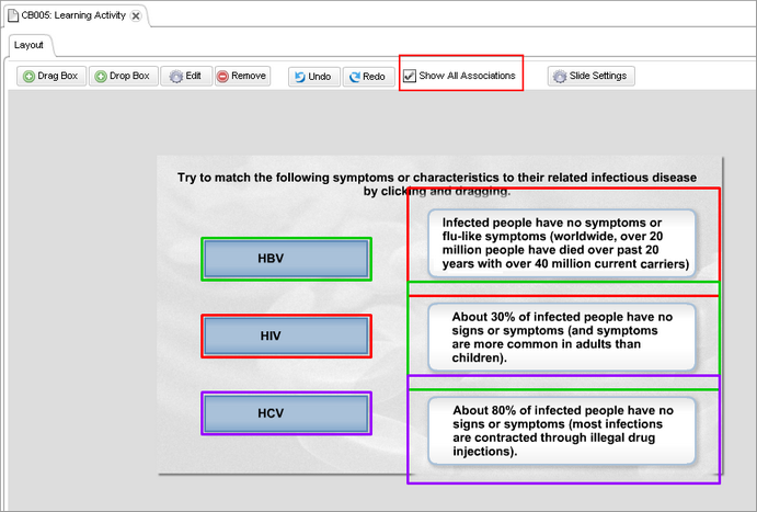Show all associations