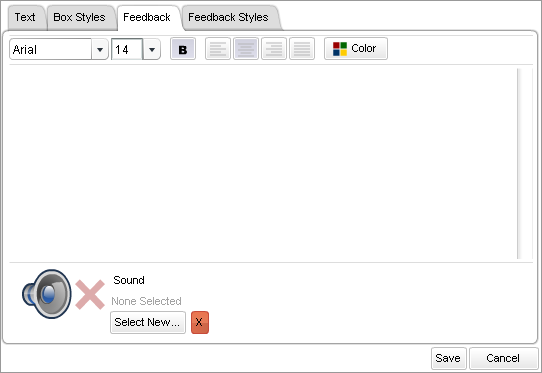 Feedback tab