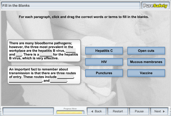Fill-in-the-Blank Slide Example in Preview