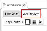 Live Preview tab