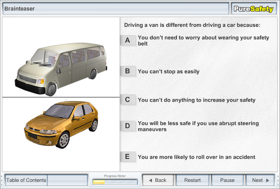 Quiz Slide Example in Preview