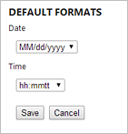 Configure date and time formats - system settings