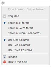 Manage custom fields