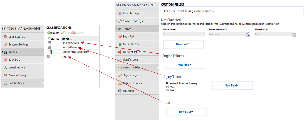 Creating custom fields