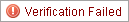 Verification Failed Icon