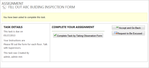View your task details