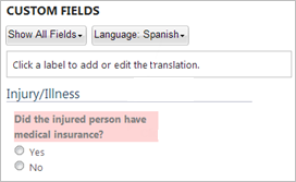 Custom Field Translations