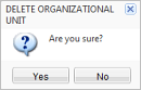Delete confirmation message