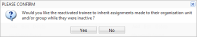 Assigning training to newly activated employee
