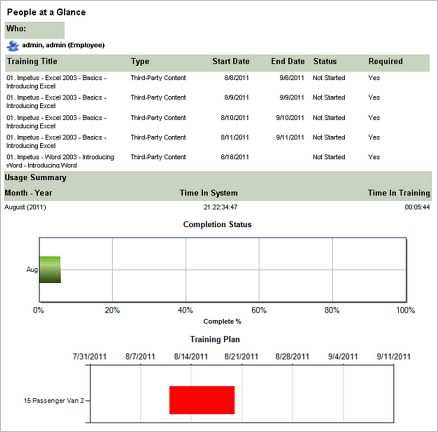 People at a Glance Report