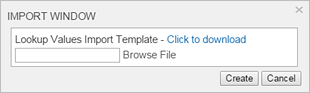 Import window